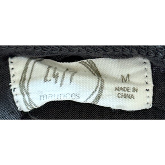 Maurices Size M Leopard Print Tri-Panel Tunic Top - Picture 4 of 5